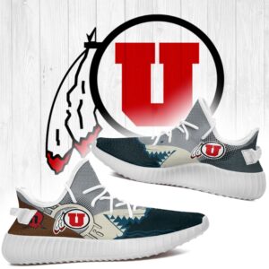 Shark Utah Utes Ncaa Yeezy Shoes A24