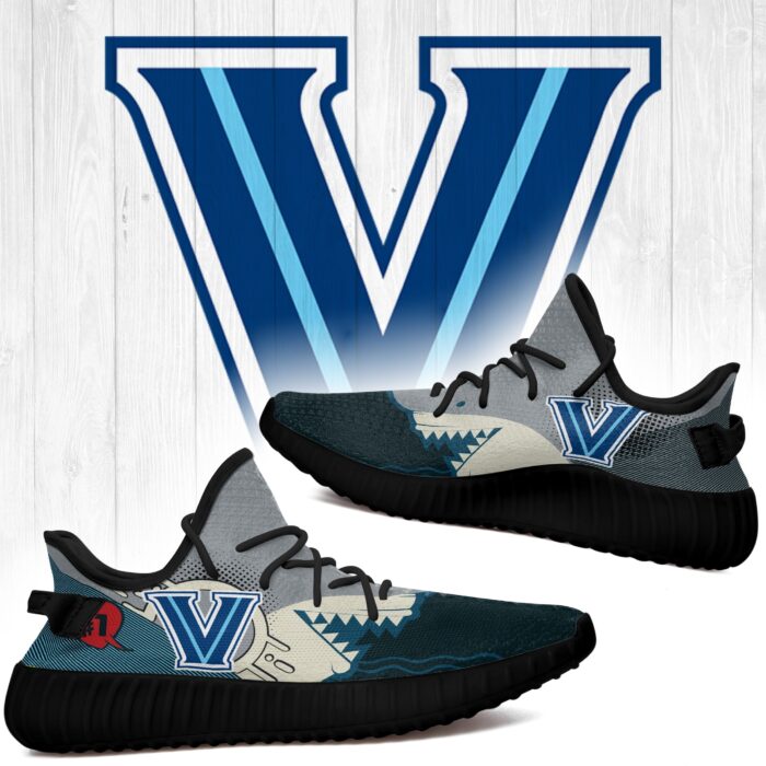 Shark Villanova Wildcats Ncaa Yeezy Shoes Ver 2