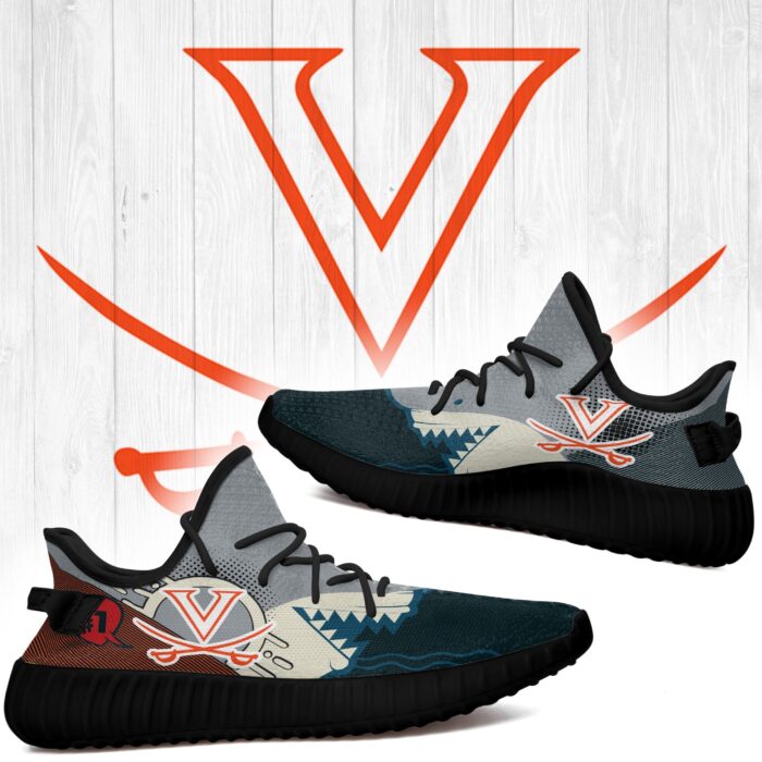 Shark Virginia Cavaliers Ncaa Yeezy Shoes A18