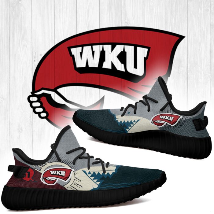 Shark Western Kentucky Hilltoppers Ncaa Yeezy Shoes A08