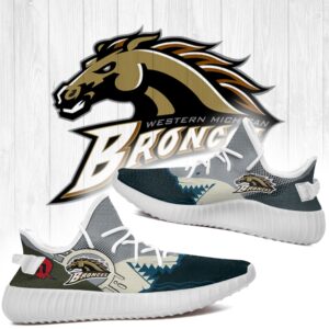 Shark Western Michigan Broncos Ncaa Yeezy Shoes A07