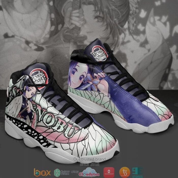 Shinobu Kocho Demon Slayer Anime Air Jordan 13 Sneaker Shoes