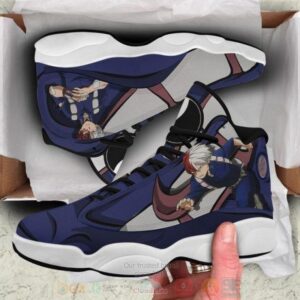 Shoto Todoroki My Hero Academia Anime Air Jordan 13 Shoes