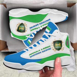 Sierra Leone Flag Air Jordan 13 Shoes