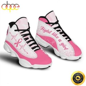 Skull Fight Like A Girl Breast Cancer Awareness Air Jordan 13