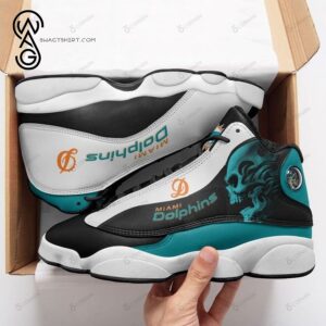 Skull Nfl Miami Dolphins Air Jordan 13 Shoes