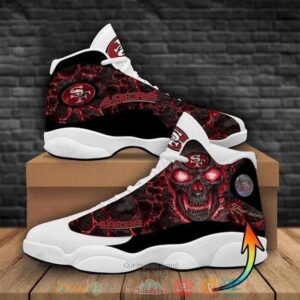 Skull San Francisco 49Er Nfl Football Team Air Jordan 13 Shoes