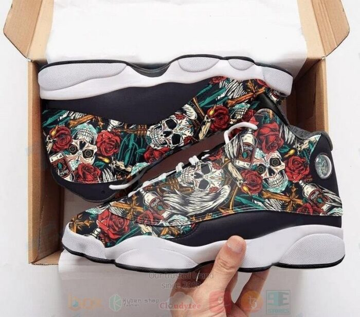 Skull Tattoo Pattern 13 Sneakers Xiii Air Jordan 13 Shoes