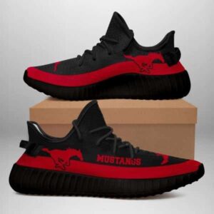 Smu Mustangs Unisex Sneaker Football Custom Shoes Smu Mustangs Yeezy Boost for Fan