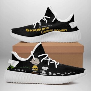 Snoopy And Charlie Brown Yeezy Boost Shoes Sport Sneakers Yeezy Shoes