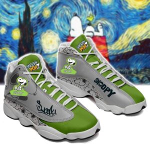 Snoopy Green Air Jordan 13 Sneaker