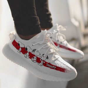 Snoopy Red Yeezy Boost Shoes Sport Sneakers Yeezy Shoes