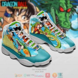 Son Goku Dragon Ball Anime Printed Air Jordan 13 Sneaker Shoes