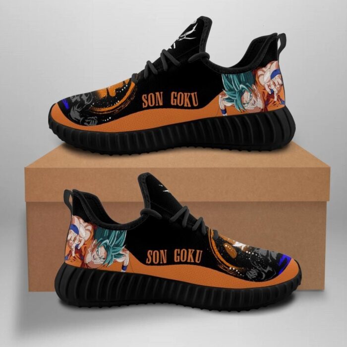 Songoku Custom Shoes Sport Sneakers Dragon Ball Yeezy Boost Yeezy Shoes