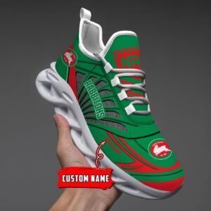 South Sydney Rabbitohs Custom Name NRL Max Soul Shoes