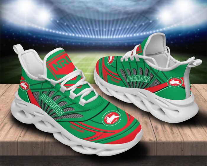 South Sydney Rabbitohs Custom Name NRL Max Soul Shoes