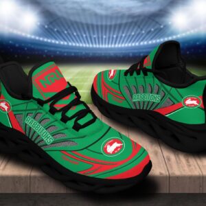 South Sydney Rabbitohs Custom Name NRL Max Soul Shoes