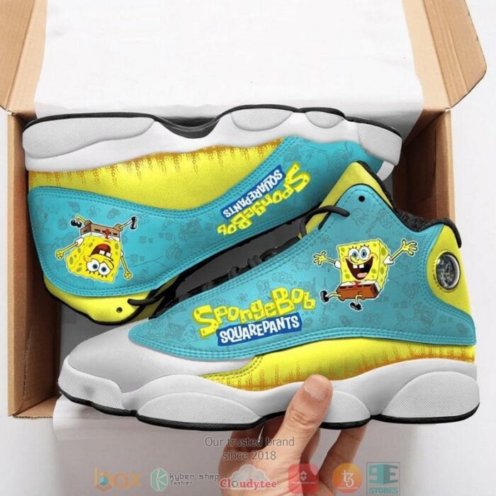 Spongebob Saqure Pant Cartoon Birthday Air Jordan 13 Sneaker Shoes