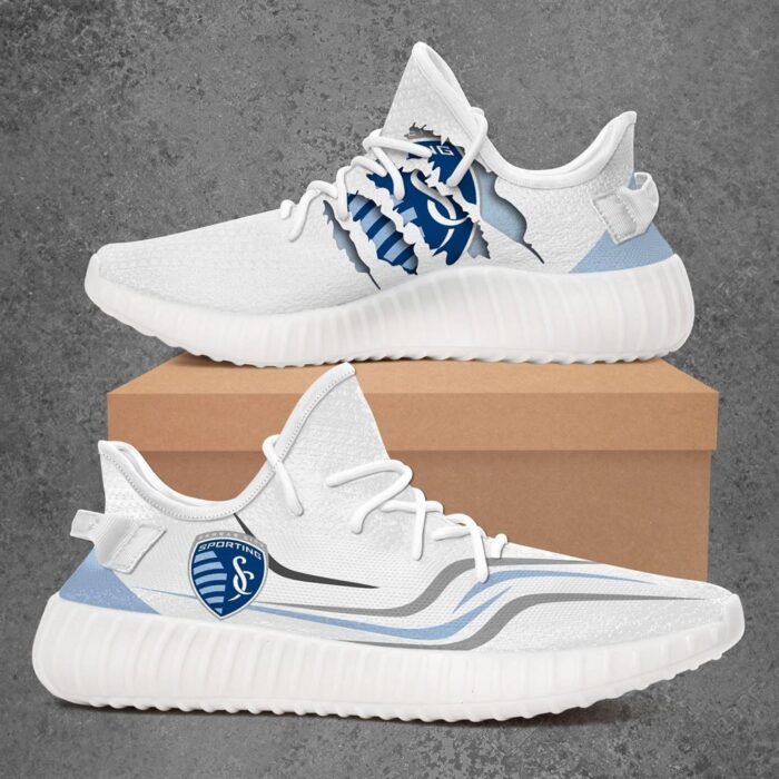 Sporting Kansas City Fc Us Open Cup Yeezy White Shoes Sport Sneakers Yeezy Shoes