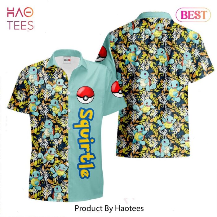 Squirtle Hawaiian Shirts Custom Anime Merch Clothes for Men Women