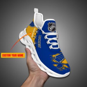 St Louis Blues Personalized NHL Max Soul Shoes