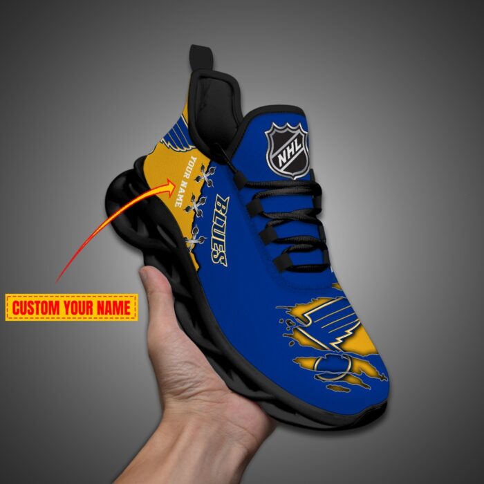 St Louis Blues Personalized NHL Max Soul Shoes