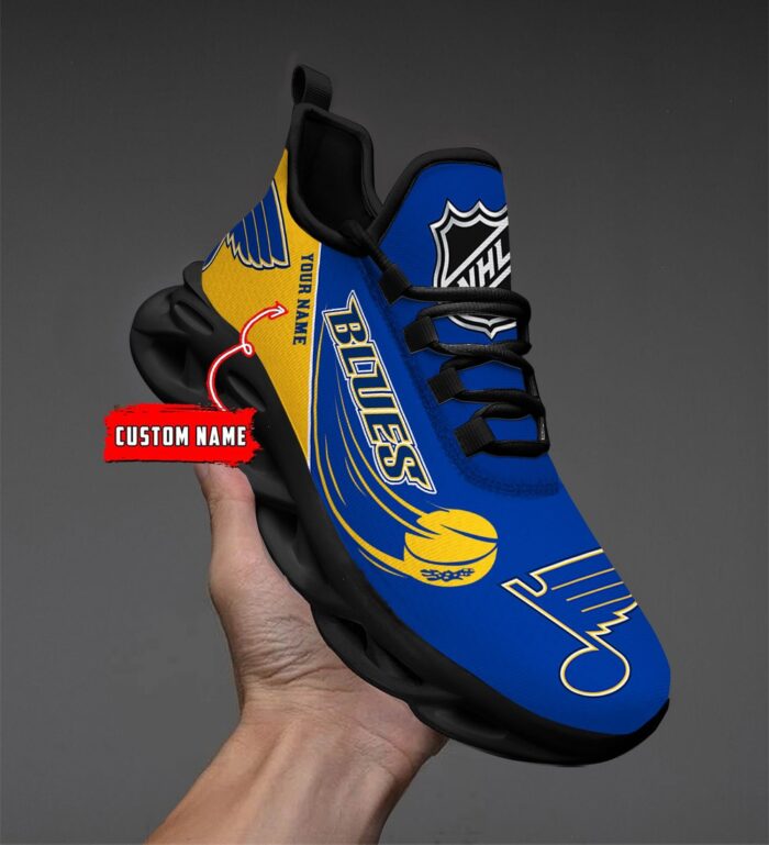 St . Louis Blues Personalized NHL New Max Soul Shoes