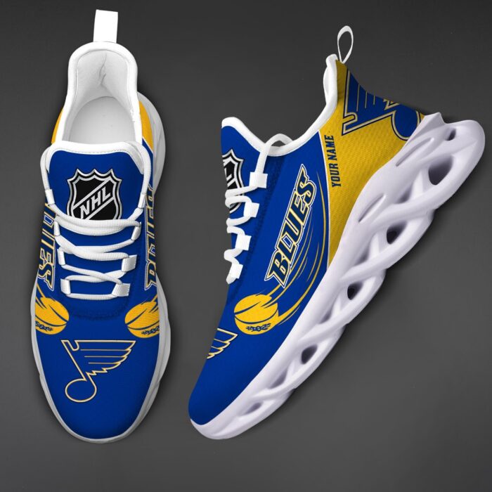 St . Louis Blues Personalized NHL New Max Soul Shoes