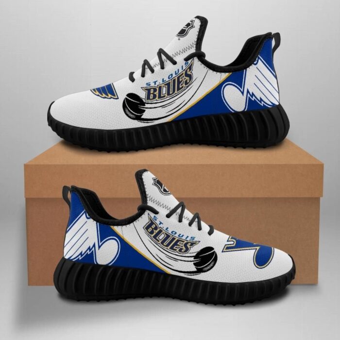 St Louis Blues Unisex Sneakers New Sneakers Hockey Custom Shoes St Louis Blues Yeezy Boost Yeezy Shoes