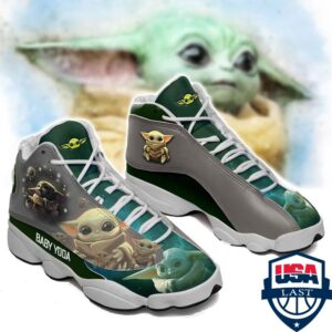 Star Wars Baby Yoda Ver 2 Air Jordan 13 Sneaker