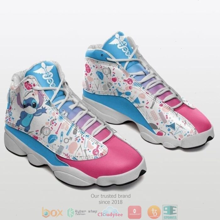 Stitch Nurse 17 Air Jordan 13 Sneaker Shoes