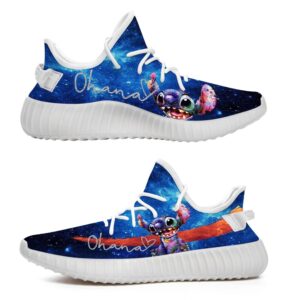 Stitch Ohana Galaxy Yeezy Boost Shoes Sport Sneakers Yeezy Shoes