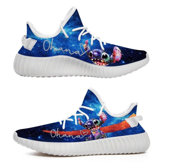 Stitch Ohana Galaxy Yeezy Boost Shoes Sport Sneakers Yeezy Shoes