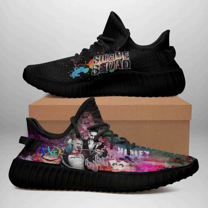 Suicide Squad Black Edition Yeezy Boost Shoes Sport Sneakers Yeezy Shoes