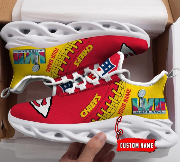 Super Bowl 2023 Kansas City Chiefs Custom Name Max Soul Shoes 02 NFLHTN2834