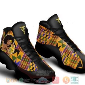 Super Nurse Melanated African Pattern Air Jordan 13 Shoes