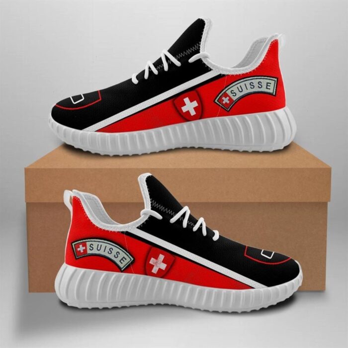 Switzerland Army Yeezy Black Shoes Sport Sneakers Yeezy Shoes