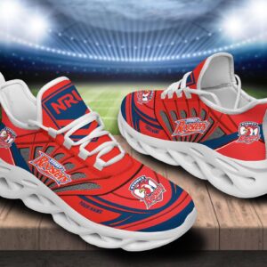 Sydney Roosters Custom Name NRL Max Soul Shoes