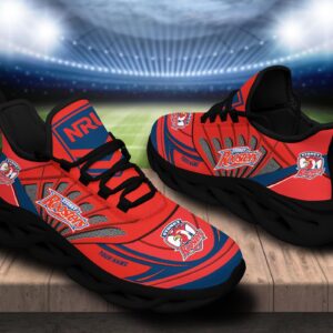 Sydney Roosters Custom Name NRL Max Soul Shoes