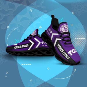 TCU Horned Frogs Black Shoes Max Soul