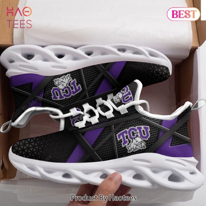 TCU Horned Frogs NCAA Black Mix Violet Max Soul Shoes