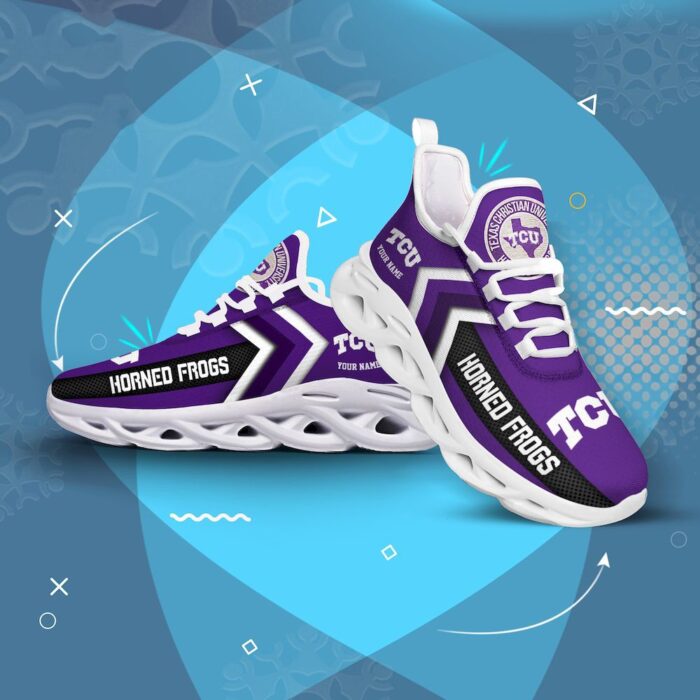 TCU Horned Frogs White Shoes Max Soul