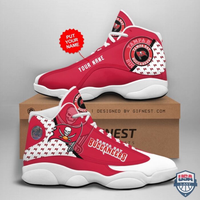 Tampa Bay Buccaneers Air Jordan 13 Custom Name Personalized Shoes