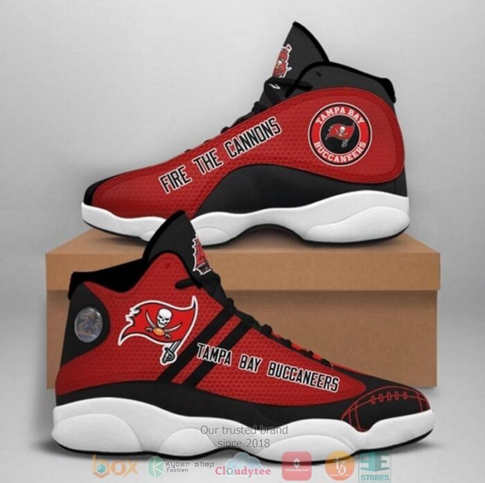 Tampa Bay Buccaneers Nfl Big Logo Football Team Air Jordan 13 Sneaker Shoes