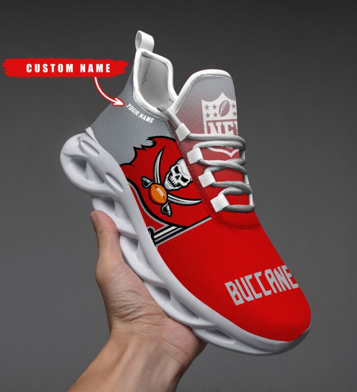 Tampa Bay Buccaneers Personalized Custom Name Max Soul Shoes