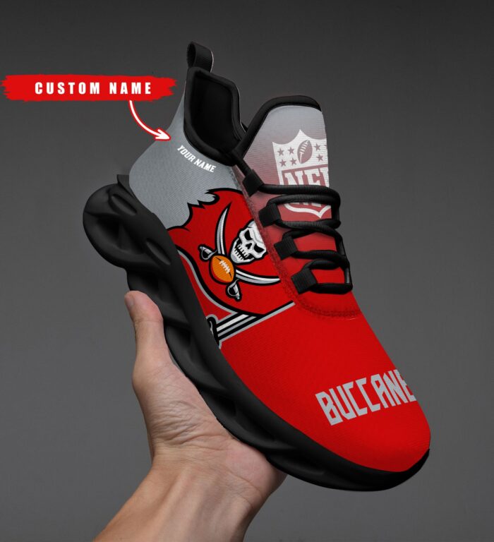 Tampa Bay Buccaneers Personalized Custom Name Max Soul Shoes