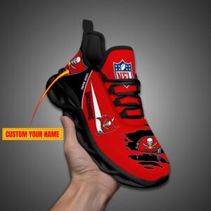 Tampa Bay Buccaneers Personalized NFL Max Soul Shoes for Fan