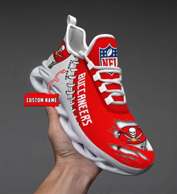 Tampa Bay Buccaneers Personalized NFL Max Soul Shoes for NFL Fan