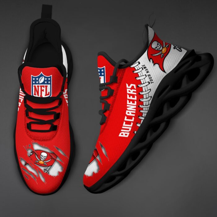 Tampa Bay Buccaneers Personalized NFL Max Soul Shoes for NFL Fan