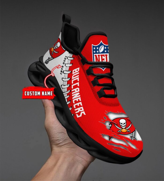 Tampa Bay Buccaneers Personalized NFL Max Soul Shoes for NFL Fan